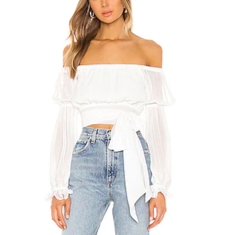 Sydney Top in White majorelle